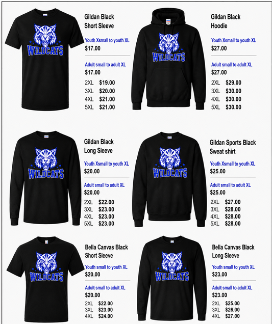 Rains Wildcats - Black & Blue